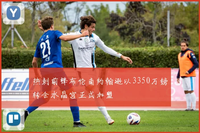 热刺前锋布伦南约翰逊以3350万镑转会水晶宫正式加盟